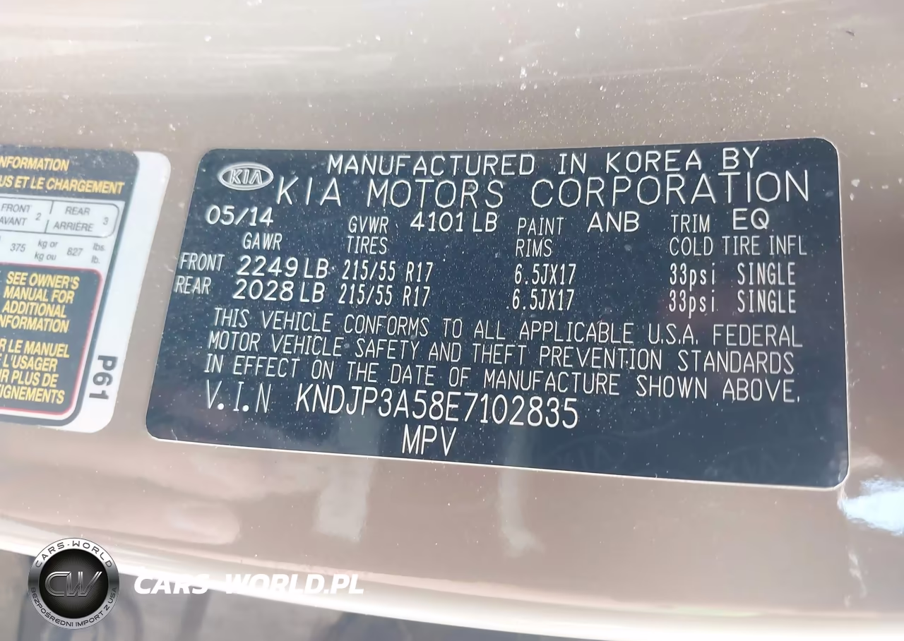 2014 Kia Soul + VIN:KNDJP3A58E7102835 - 9