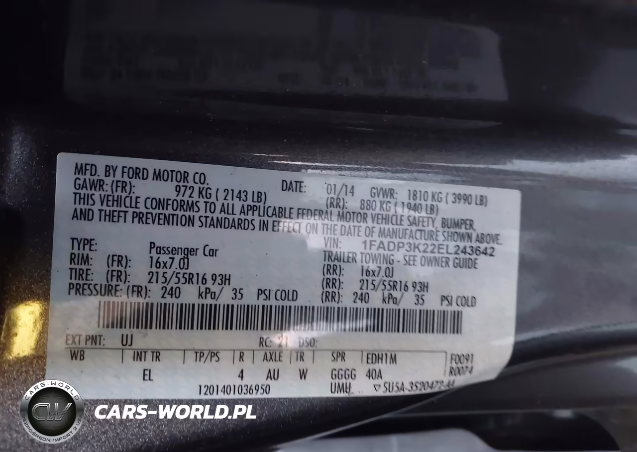 2014 Ford Focus Se VIN:1FADP3K22EL243642 - 9