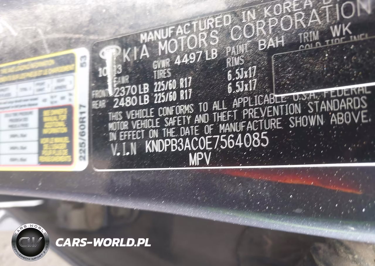 2014 Kia Sportage Lx VIN:KNDPB3AC0E7564085 - 9