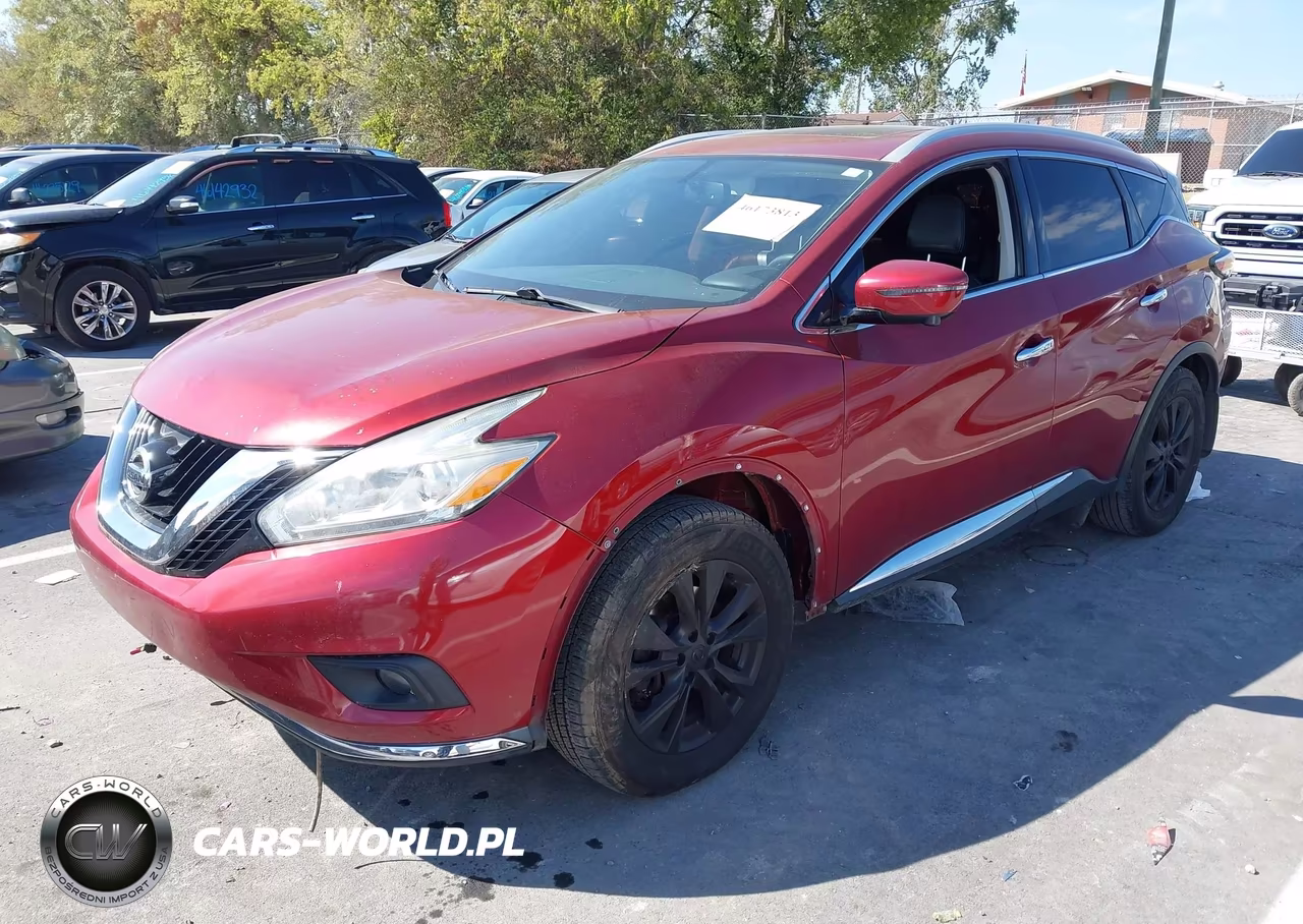 2016 Nissan Murano Sl VIN:5N1AZ2MG0GN127403 - 2