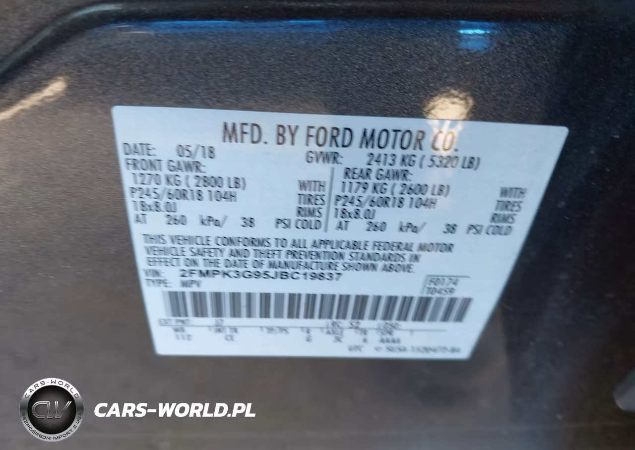 2018 Ford Edge Se VIN:2FMPK3G95JBC19837 - 9