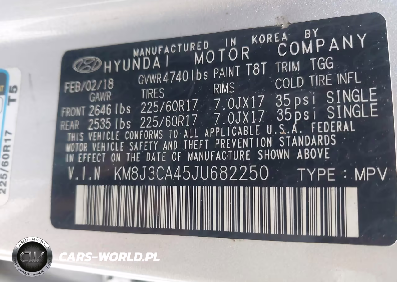 2018 Hyundai Tucson Sel VIN:KM8J3CA45JU682250 - 9