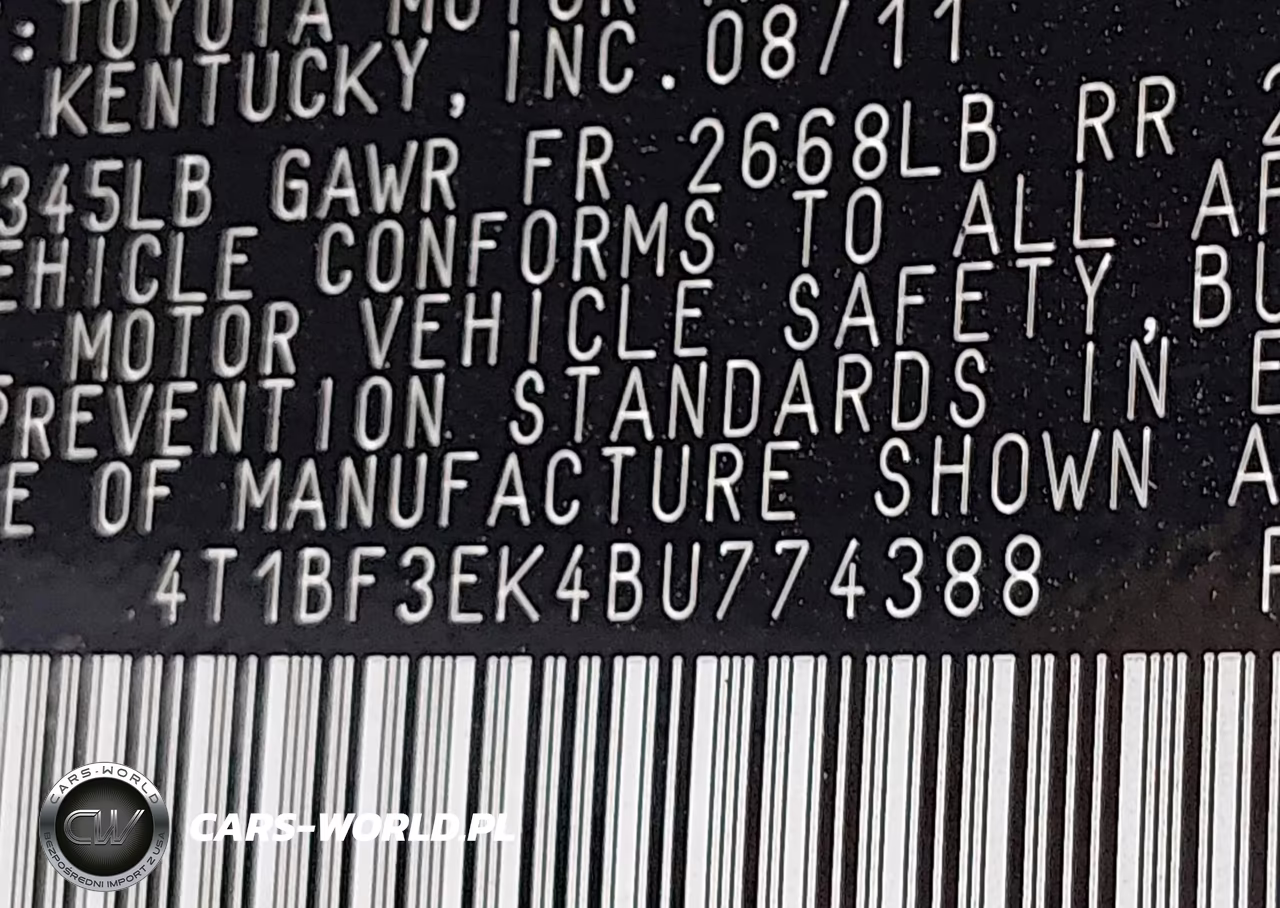 2011 Toyota Camry Le VIN:4T1BF3EK4BU774388 - 9