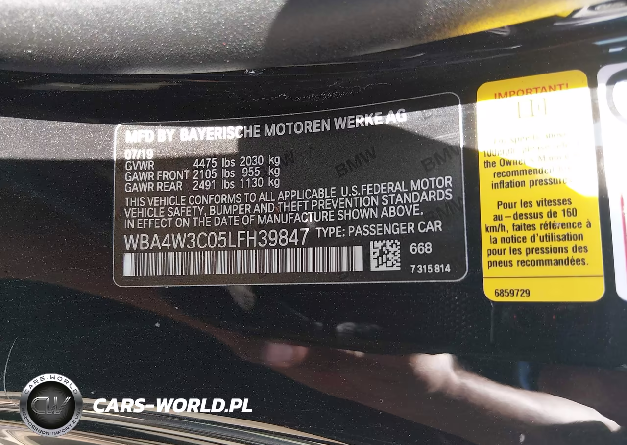2020 BMW 430I VIN:WBA4W3C05LFH39847 - 9