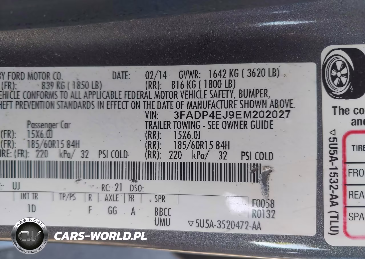 2014 Ford Fiesta Se VIN:3FADP4EJ9EM202027 - 9
