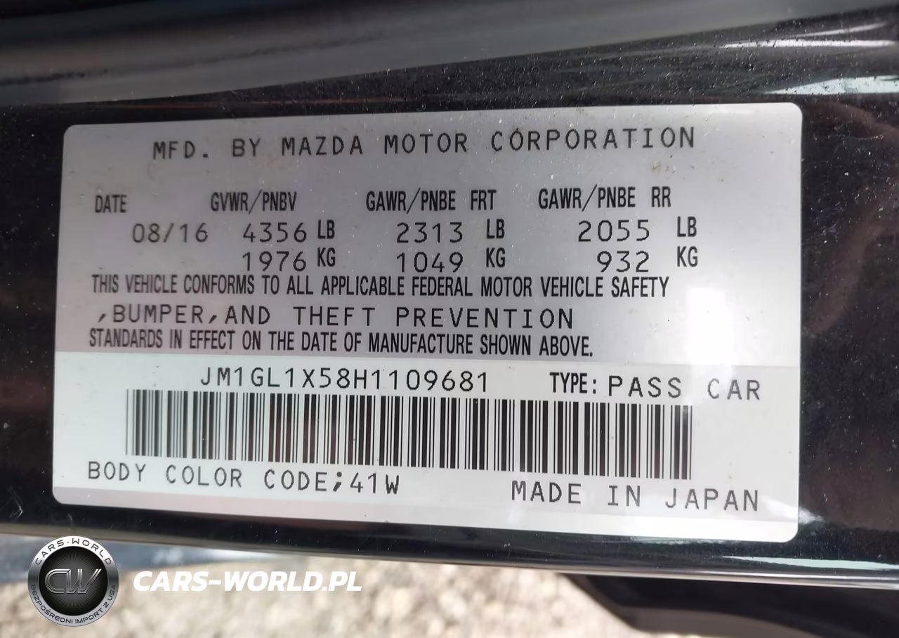2017 Mazda Mazda6 Grand Touring VIN:JM1GL1X58H1109681 - 9