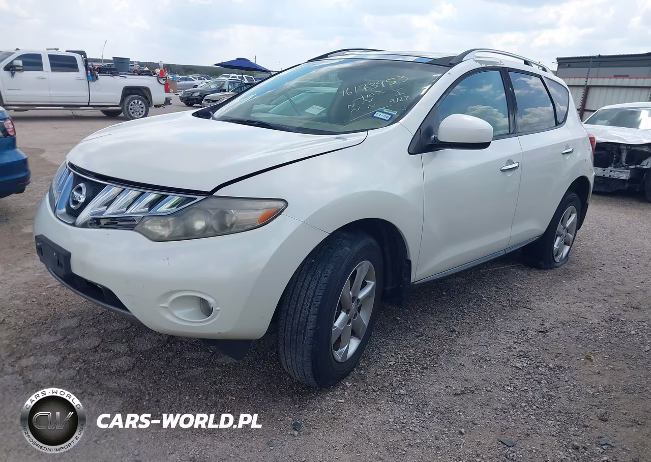 2010 Nissan Murano Sl VIN:JN8AZ1MW3AW124572 - 2