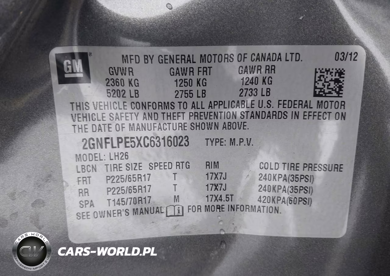 2012 Chevrolet Equinox 2Lt VIN:2GNFLPE5XC6316023 - 9