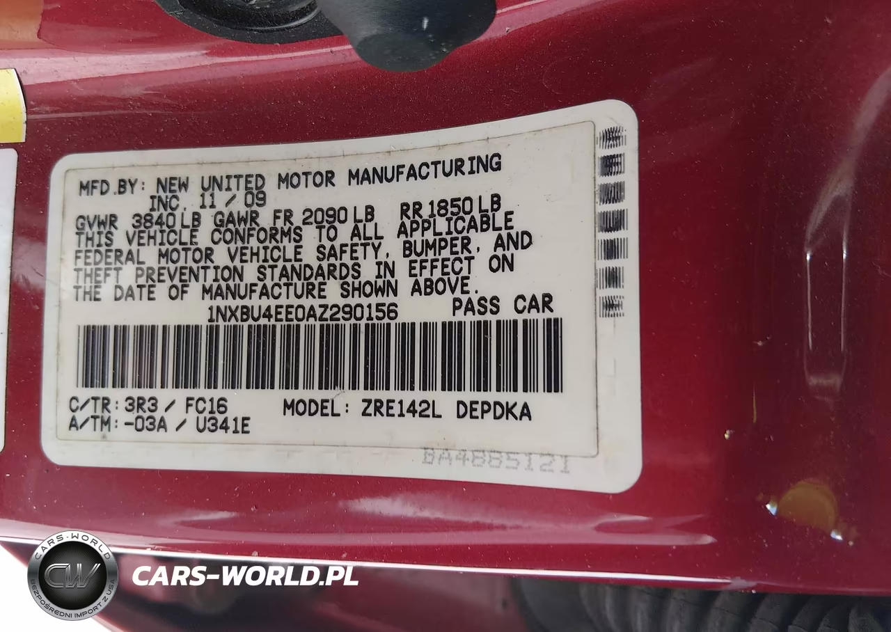 2010 Toyota Corolla Le VIN:1NXBU4EE0AZ290156 - 9