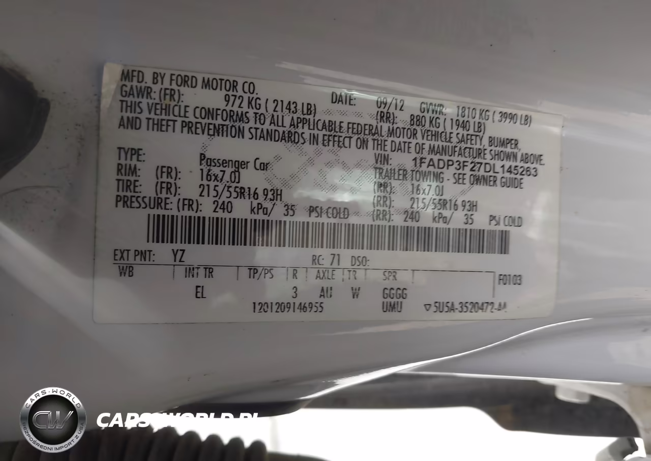 2013 Ford Focus Se VIN:1FADP3F27DL145263 - 9