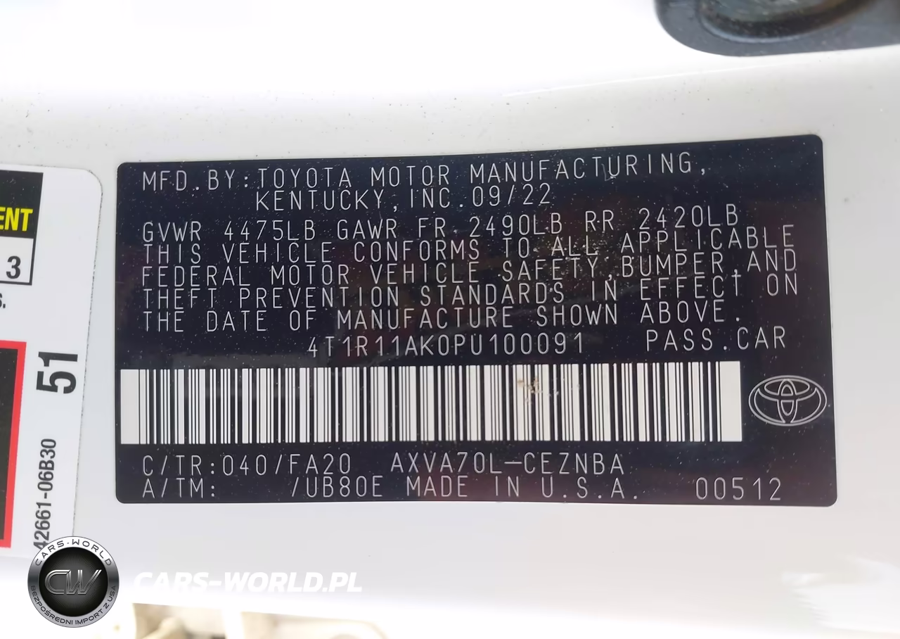 2023 Toyota Camry Le VIN:4T1R11AK0PU100091 - 9