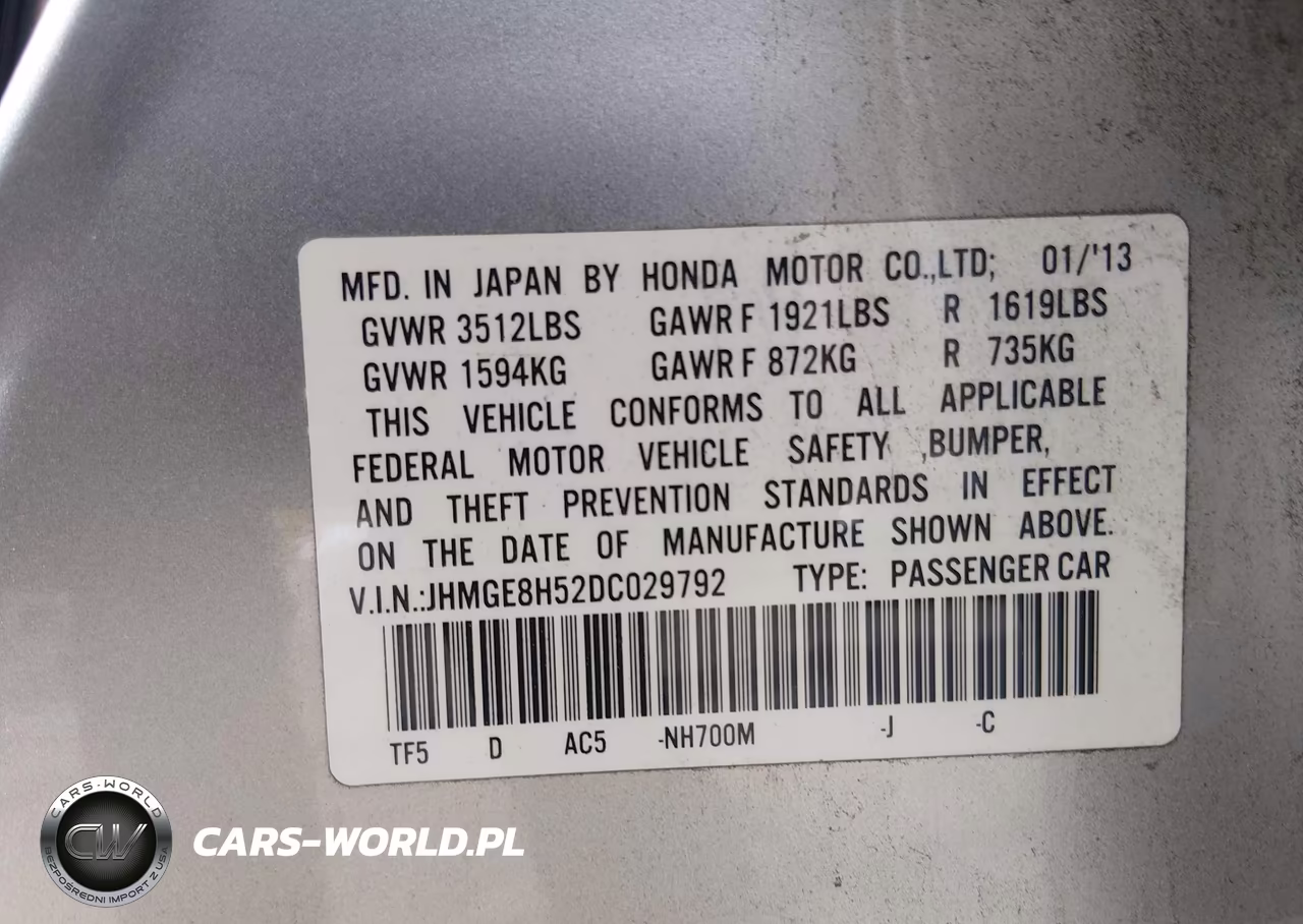 2013 Honda Fit Sport VIN:JHMGE8H52DC029792 - 9