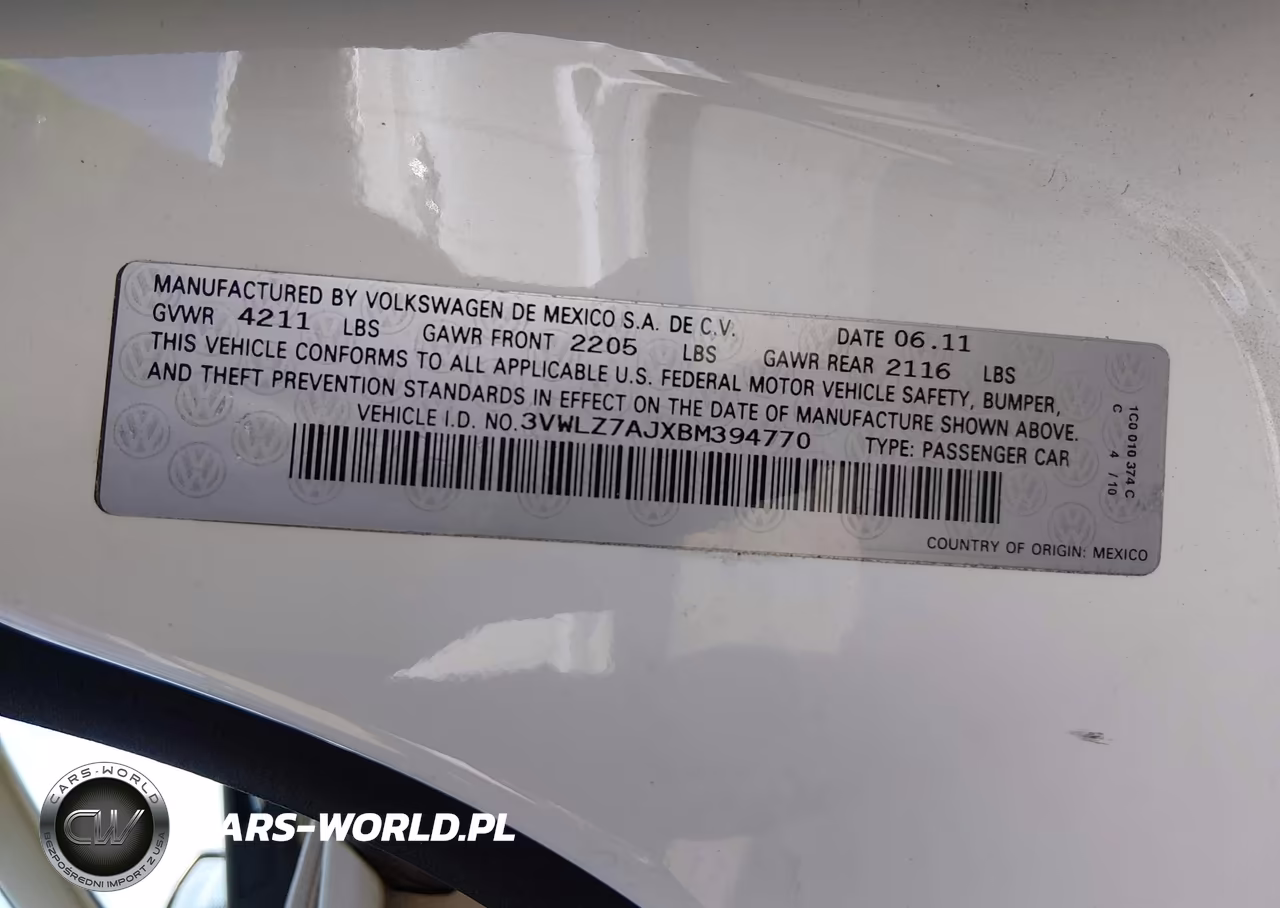 2011 Volkswagen Jetta 2.5L Sel VIN:3VWLZ7AJXBM394770 - 9