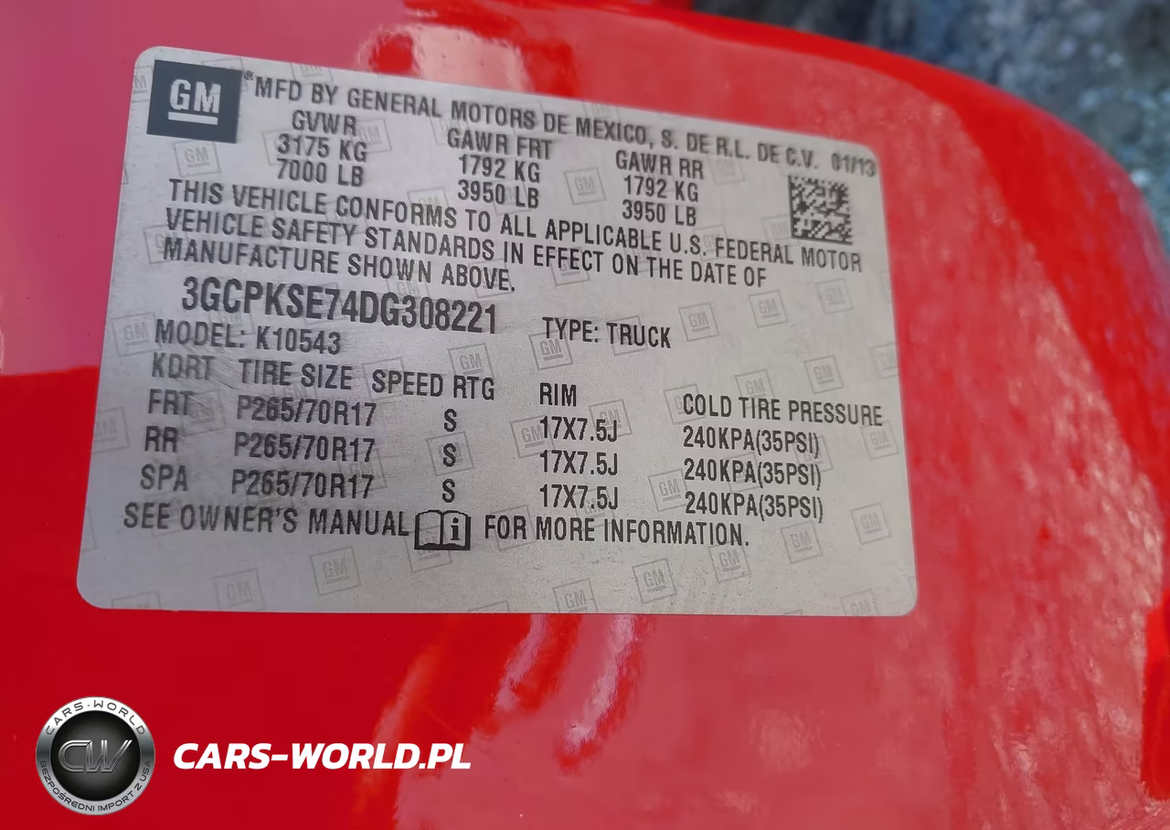 2013 Chevrolet Silverado 1500 Lt VIN:3GCPKSE74DG308221 - 9