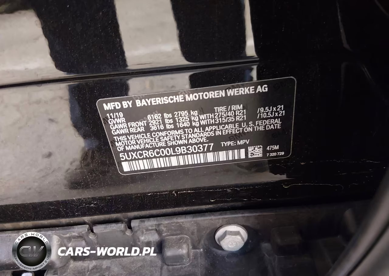 2020 BMW X5 xDrive40I VIN:5UXCR6C00L9B30377 - 9