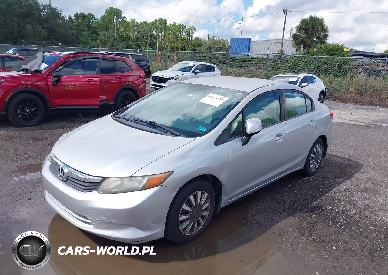 2012 Honda Civic Lx VIN:2HGFB2F50CH305020 - 2
