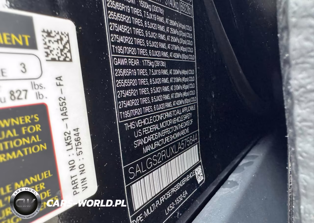 2020 Land Rover Range Rover Hse VIN:SALGS2RUXLA575644 - 9