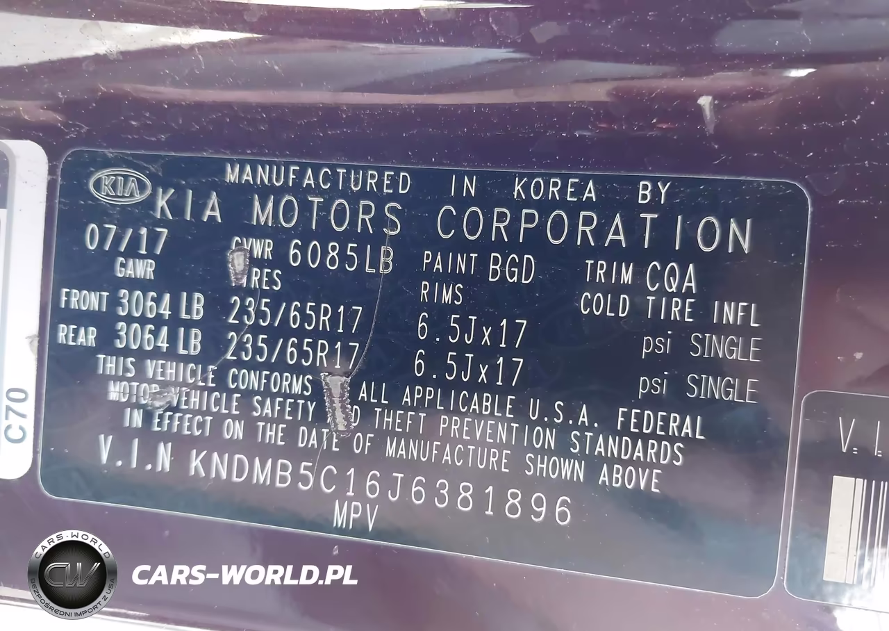 2018 Kia Sedona Lx VIN:KNDMB5C16J6381896 - 9