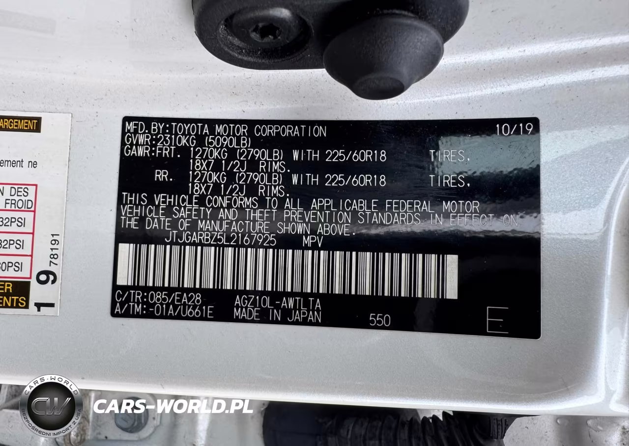 2020 Lexus Nx 300 VIN:JTJGARBZ5L2167925 - 9