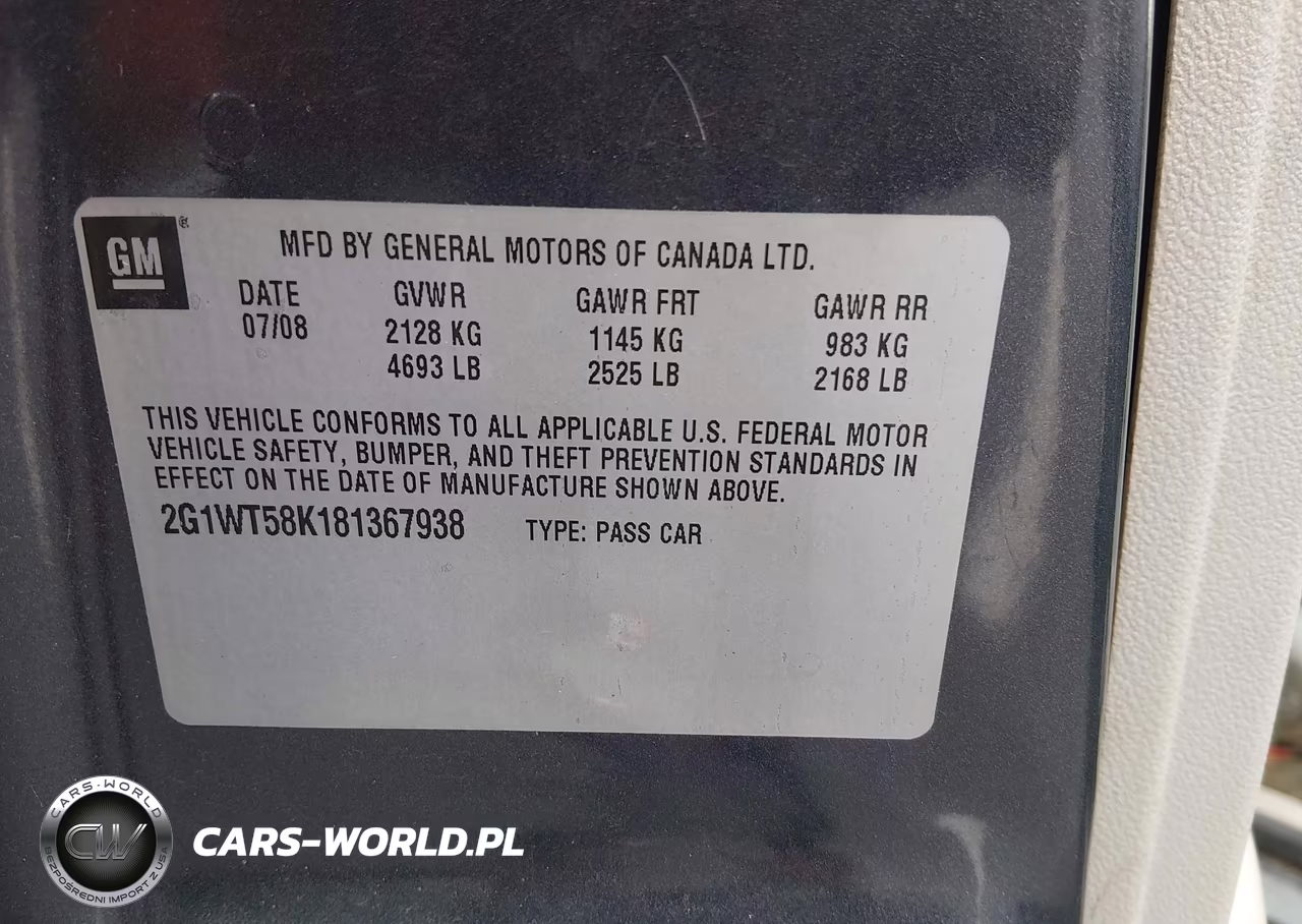 2008 Chevrolet Impala Lt VIN:2G1WT58K181367938 - 9