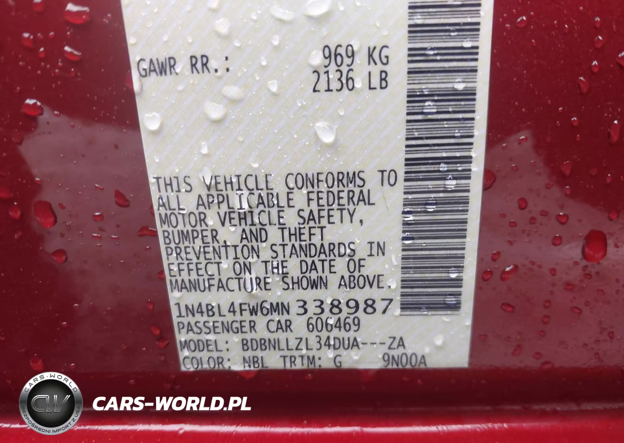 2021 Nissan Altima Platinum Intelligent Awd VIN:1N4BL4FW6MN338987 - 9