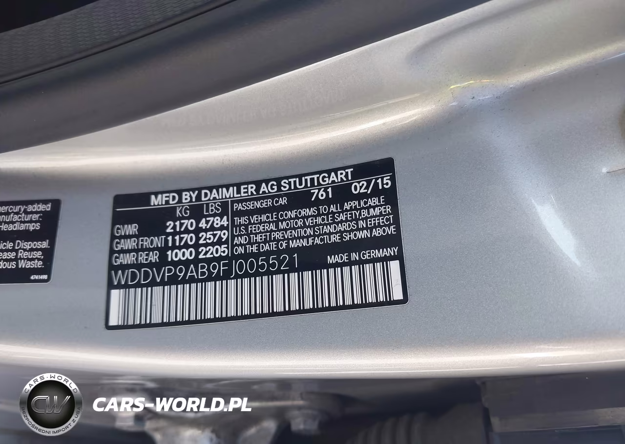 2015 Mercedes-Benz B-Class Electric Drive VIN:WDDVP9AB9FJ005521 - 9