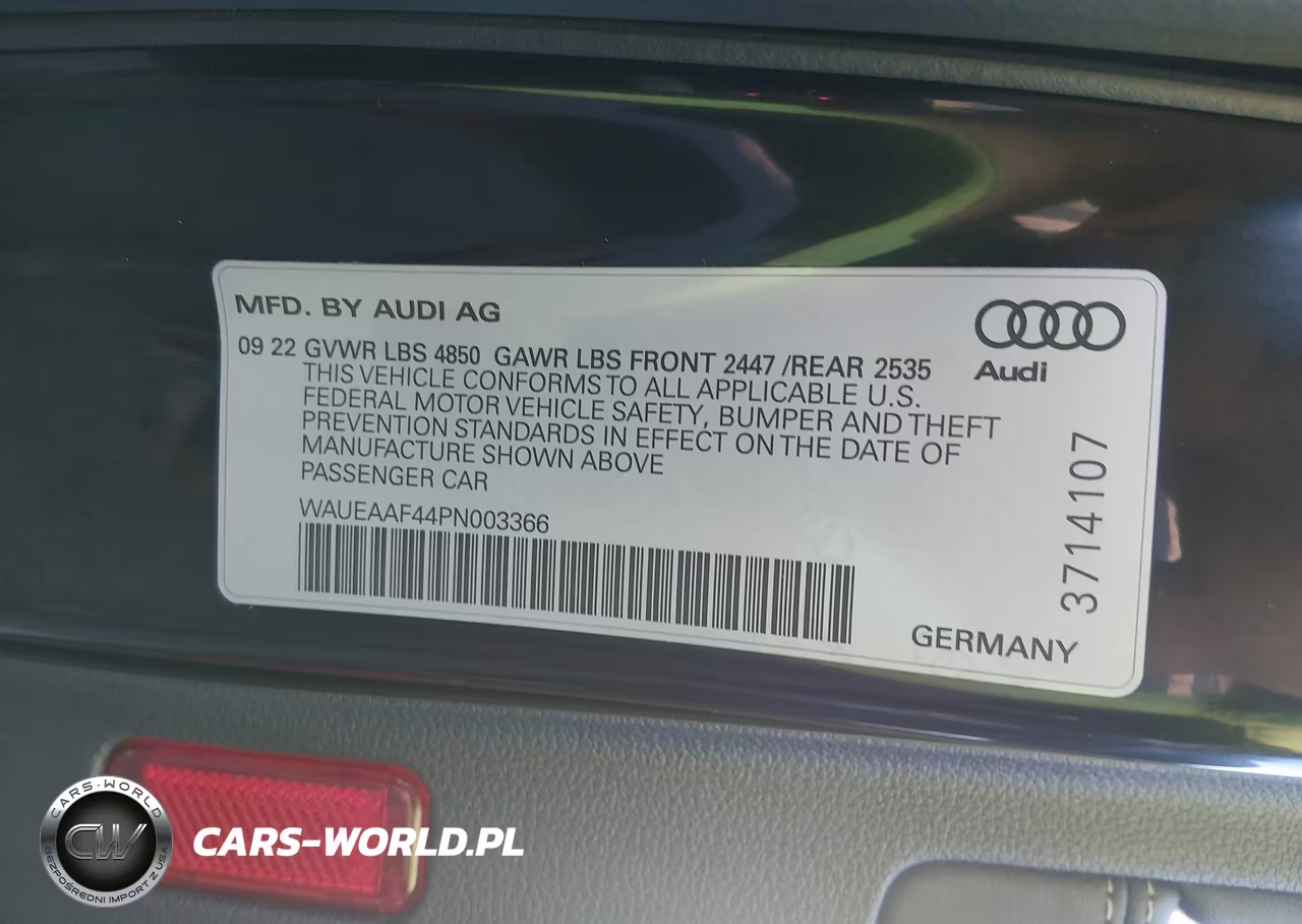2023 Audi A4 Premium Plus 45 Tfsi S Line Quattro S Tronic VIN:WAUEAAF44PN003366 - 9