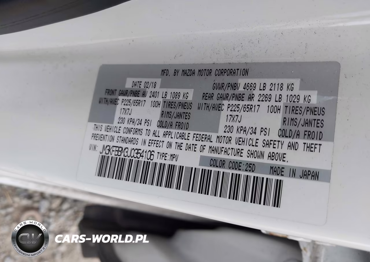 2018 Mazda Cx-5 Sport VIN:JM3KFBBM3J0354106 - 9