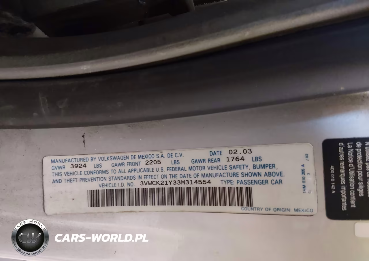 2003 Volkswagen New Beetle Gls VIN:3VWCK21Y33M314554 - 9