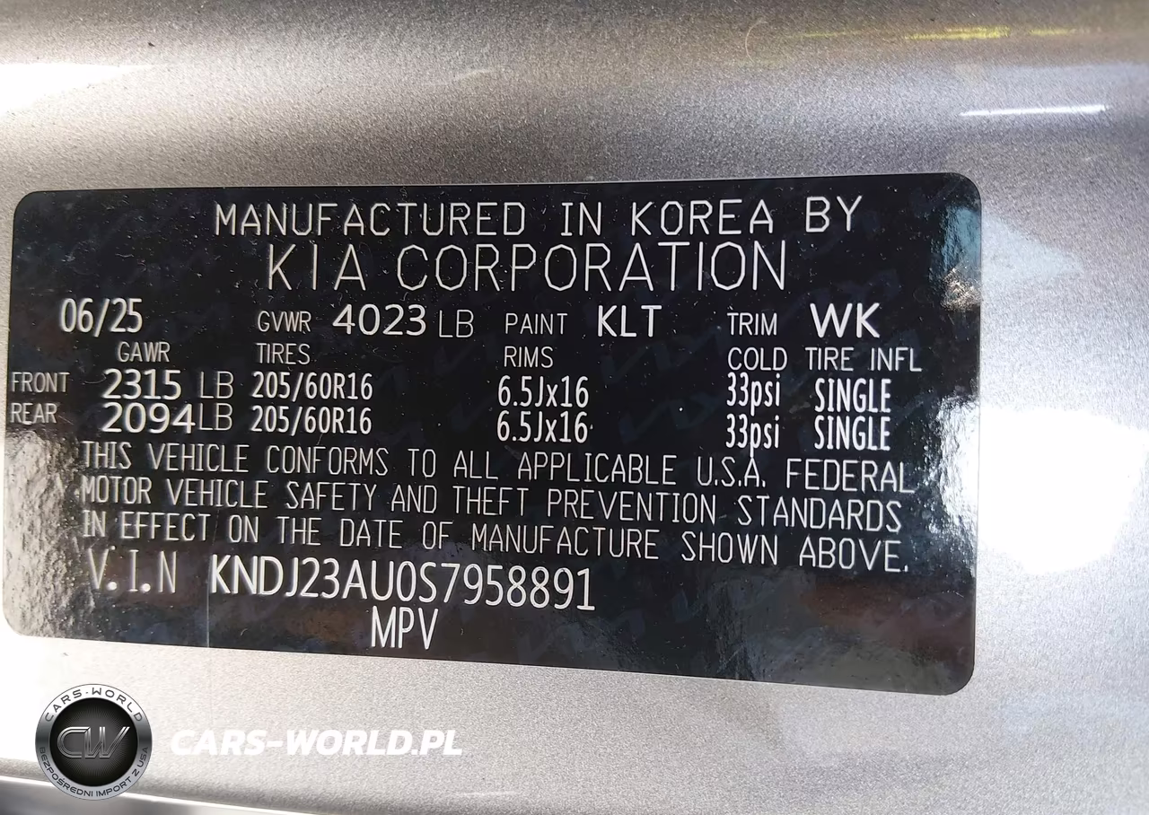 2025 Kia Soul Lx VIN:KNDJ23AU0S7958891 - 9