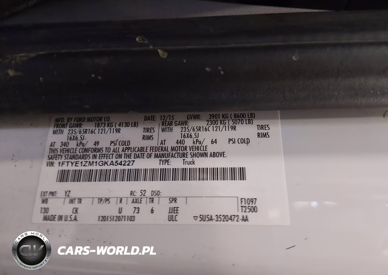 2016 Ford Transit-150 VIN:1FTYE1ZM1GKA54227 - 9