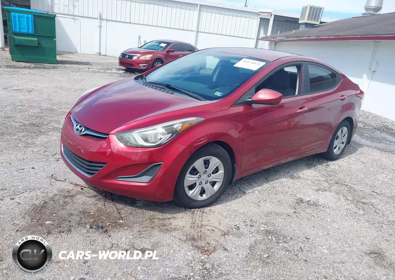 2016 Hyundai Elantra Se VIN:5NPDH4AE2GH721073 - 2