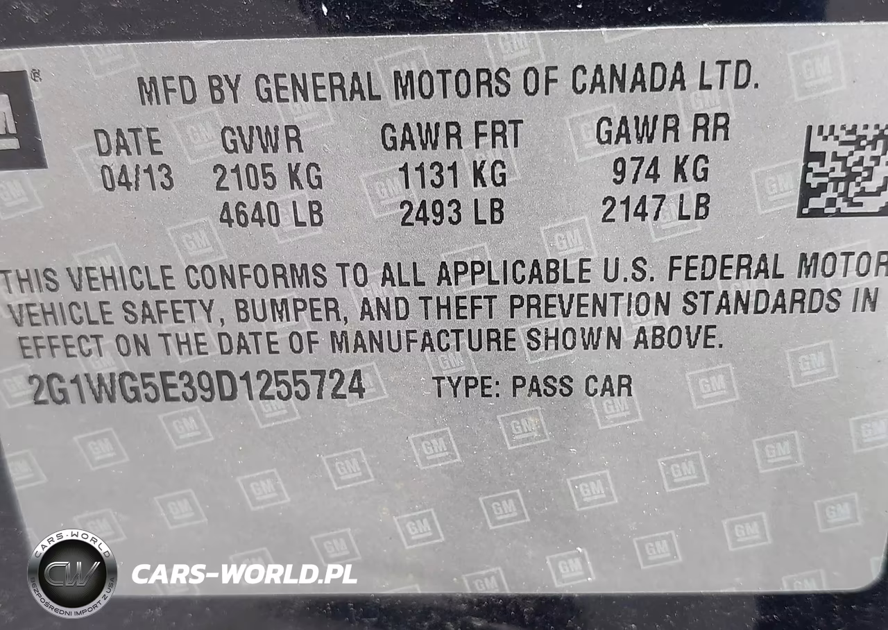 2013 Chevrolet Impala Lt VIN:2G1WG5E39D1255724 - 9