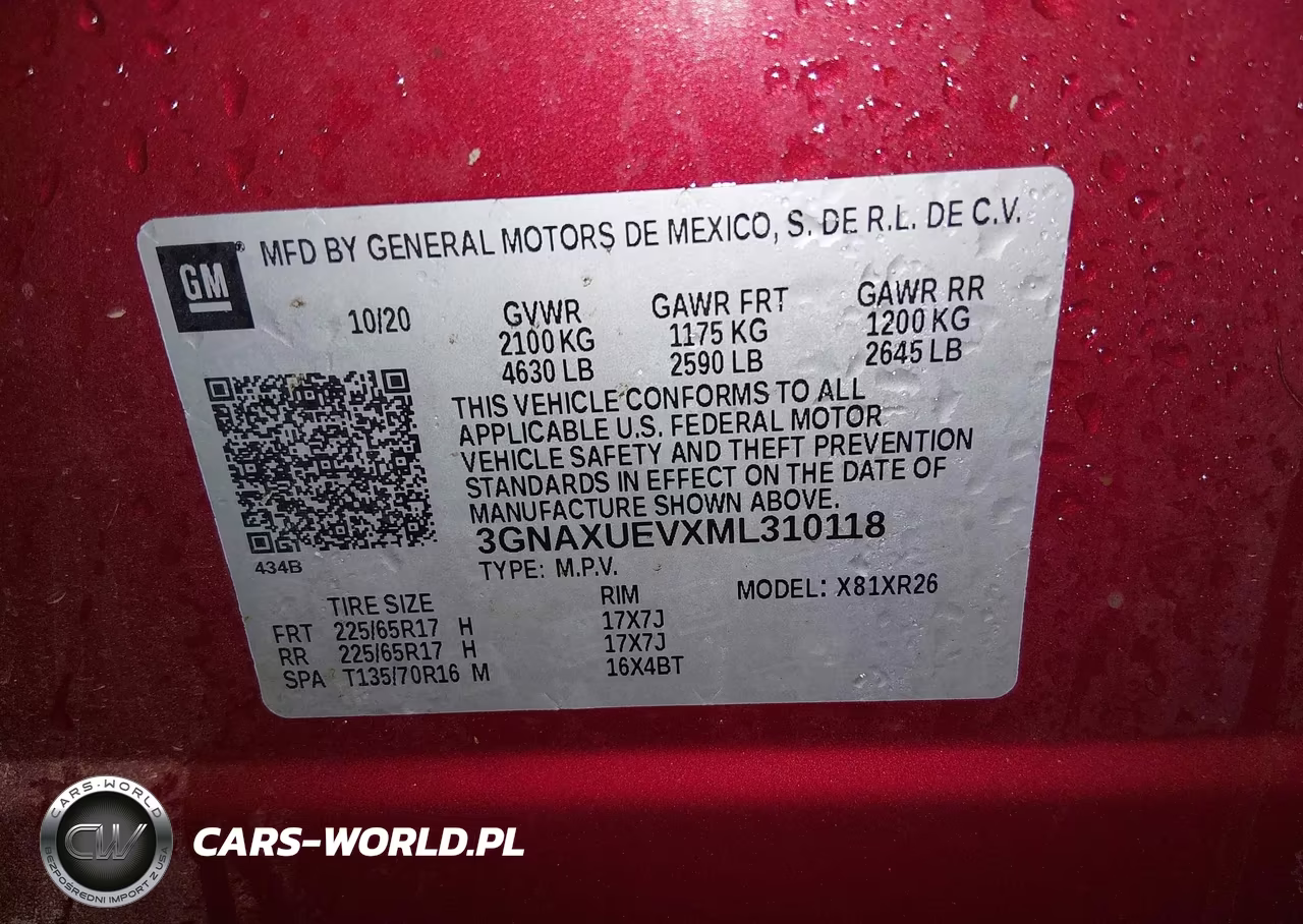 2021 Chevrolet Equinox Awd Lt VIN:3GNAXUEVXML310118 - 9