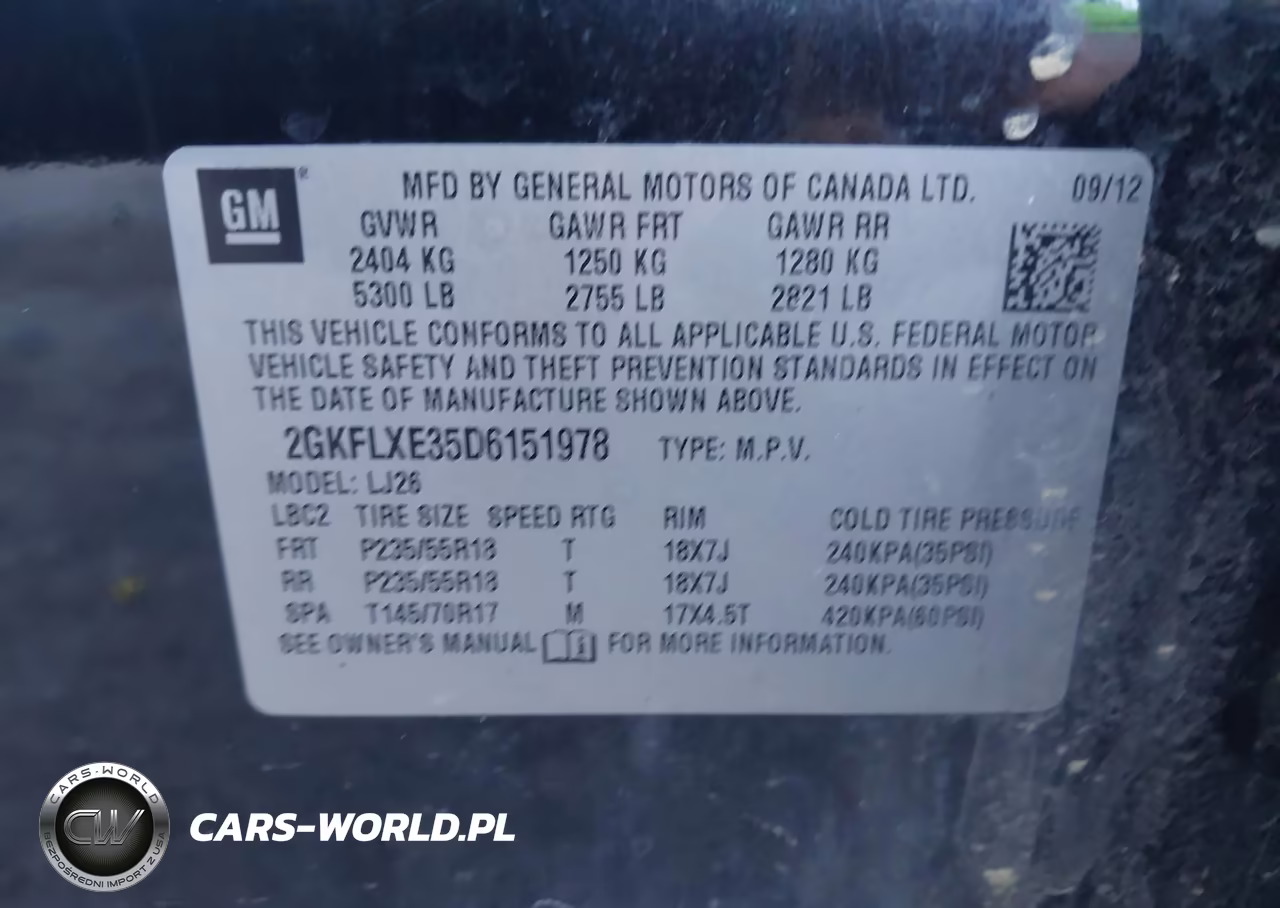 2013 GMC Terrain Slt-2 VIN:2GKFLXE35D6151978 - 9
