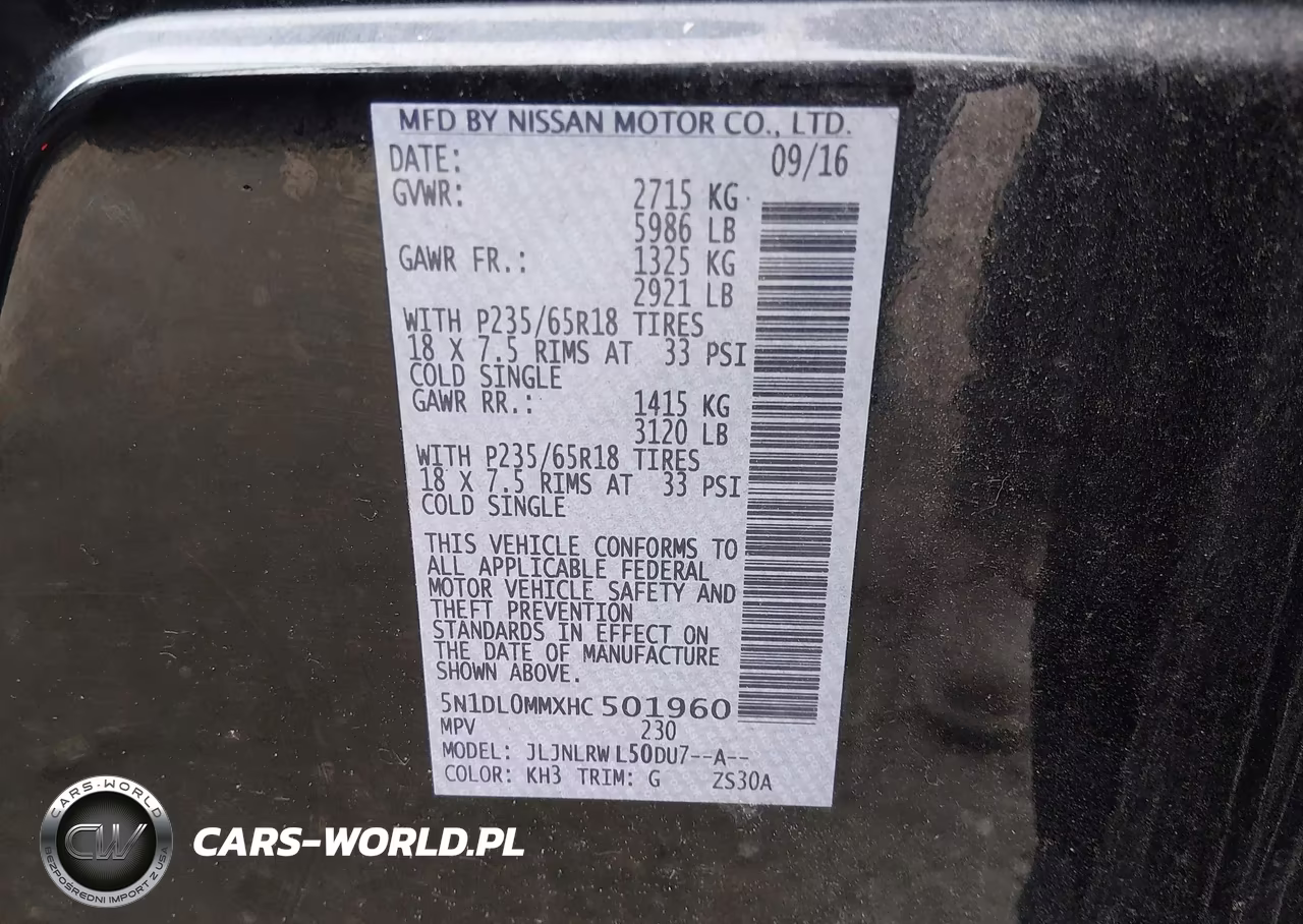 2017 Infiniti Qx60 VIN:5N1DL0MMXHC501960 - 9