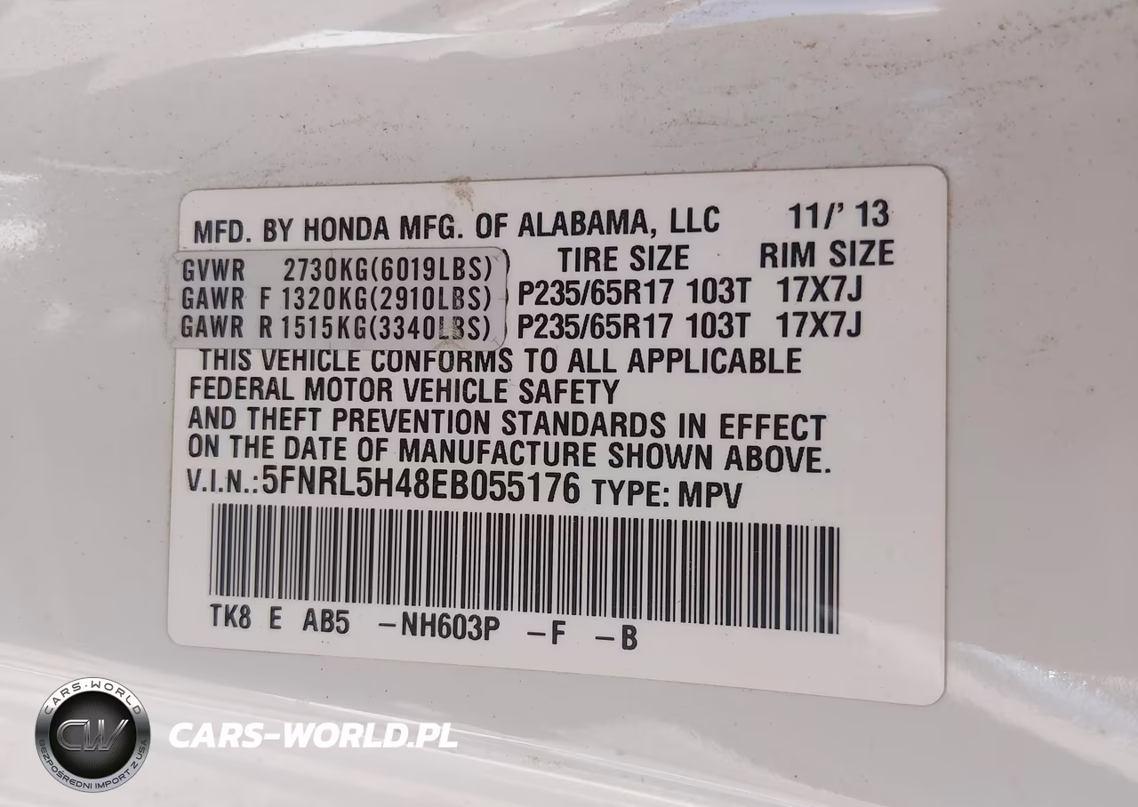 2014 Honda Odyssey Ex VIN:5FNRL5H48EB055176 - 9