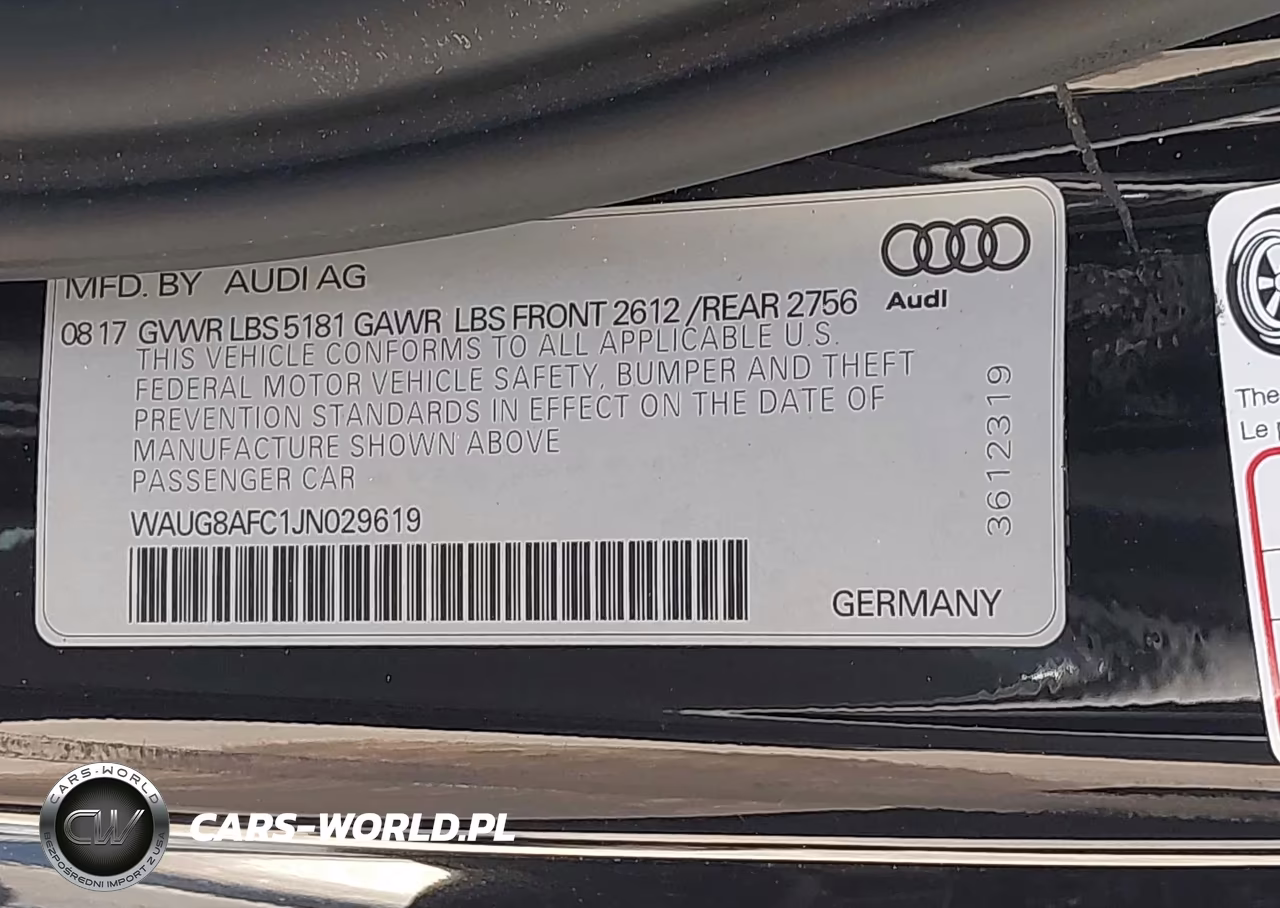 2018 Audi A6 2.0T Premium Plus VIN:WAUG8AFC1JN029619 - 9