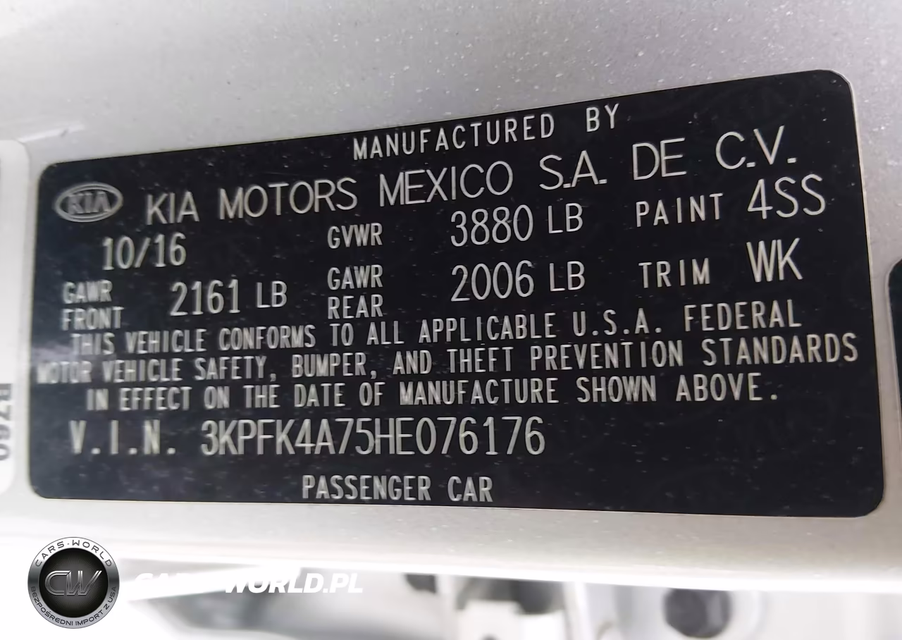 2017 Kia Forte Lx VIN:3KPFK4A75HE076176 - 9