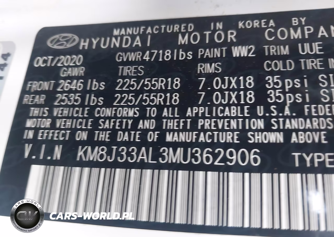 2021 Hyundai Tucson Sel VIN:KM8J33AL3MU362906 - 9