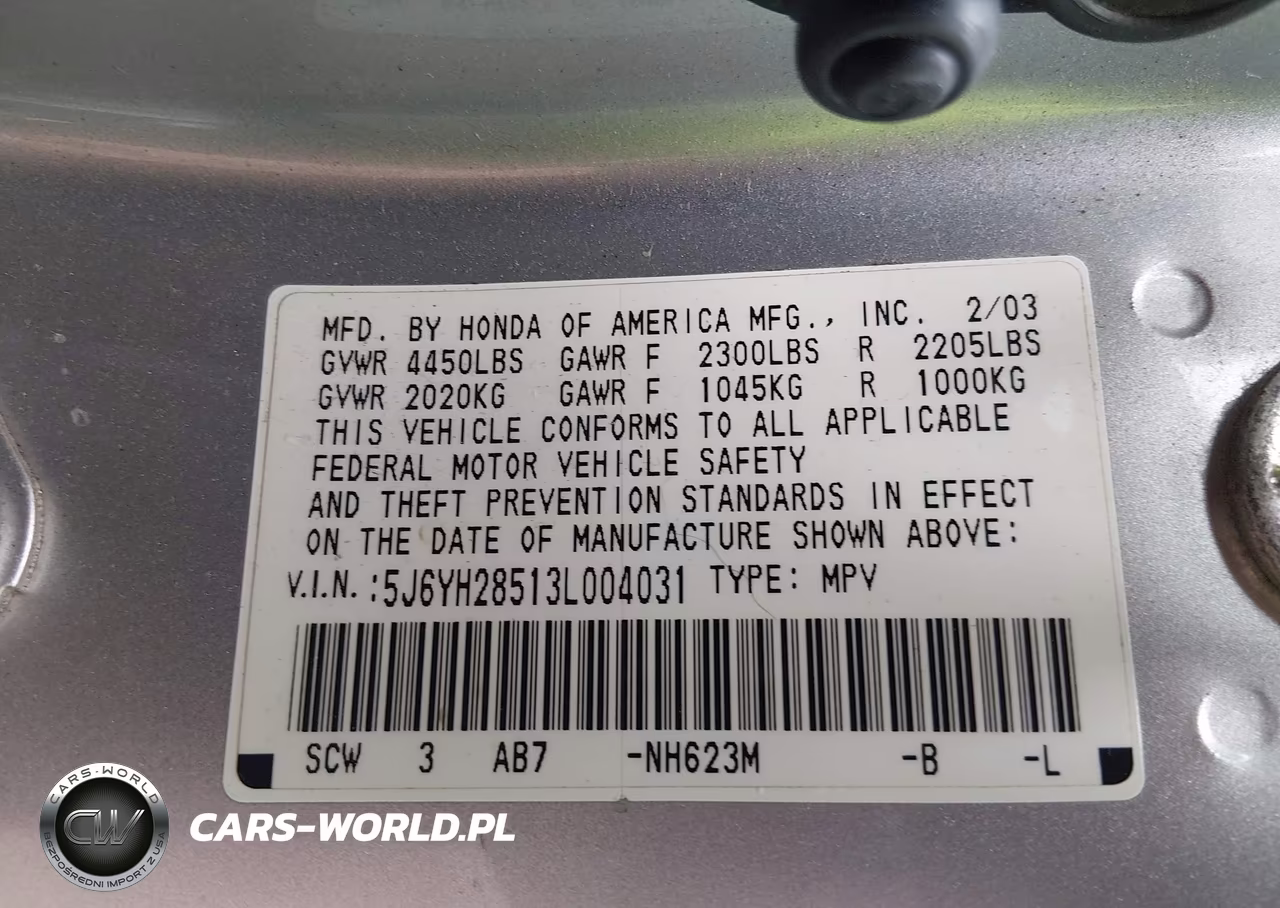 2003 Honda Element Ex VIN:5J6YH28513L004031 - 9
