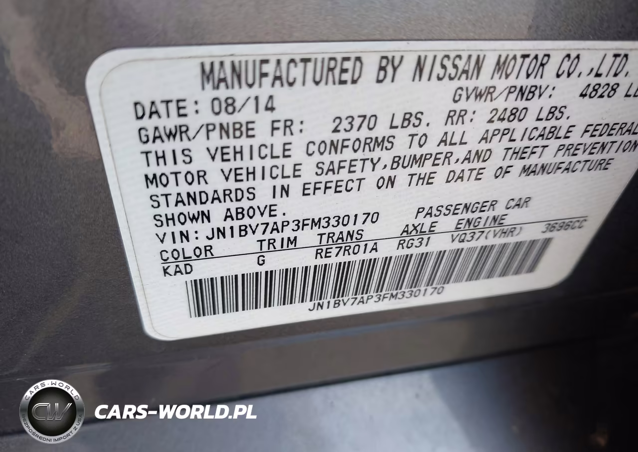 2015 Infiniti Q50 Premium VIN:JN1BV7AP3FM330170 - 9