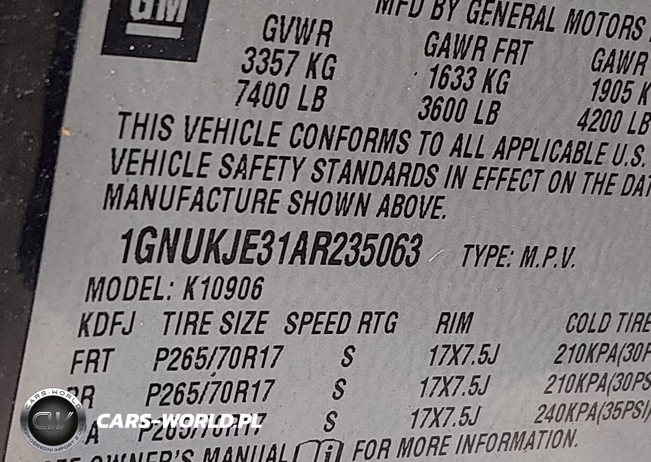 2010 Chevrolet Suburban 1500 Lt1 VIN:1GNUKJE31AR235063 - 9