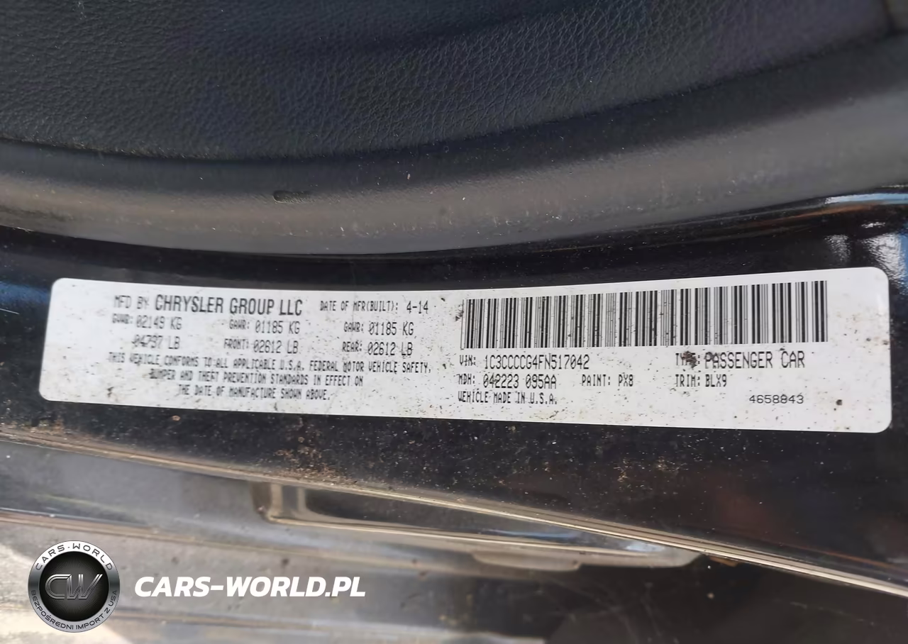 2015 Chrysler 200 C VIN:1C3CCCCG4FN517042 - 9