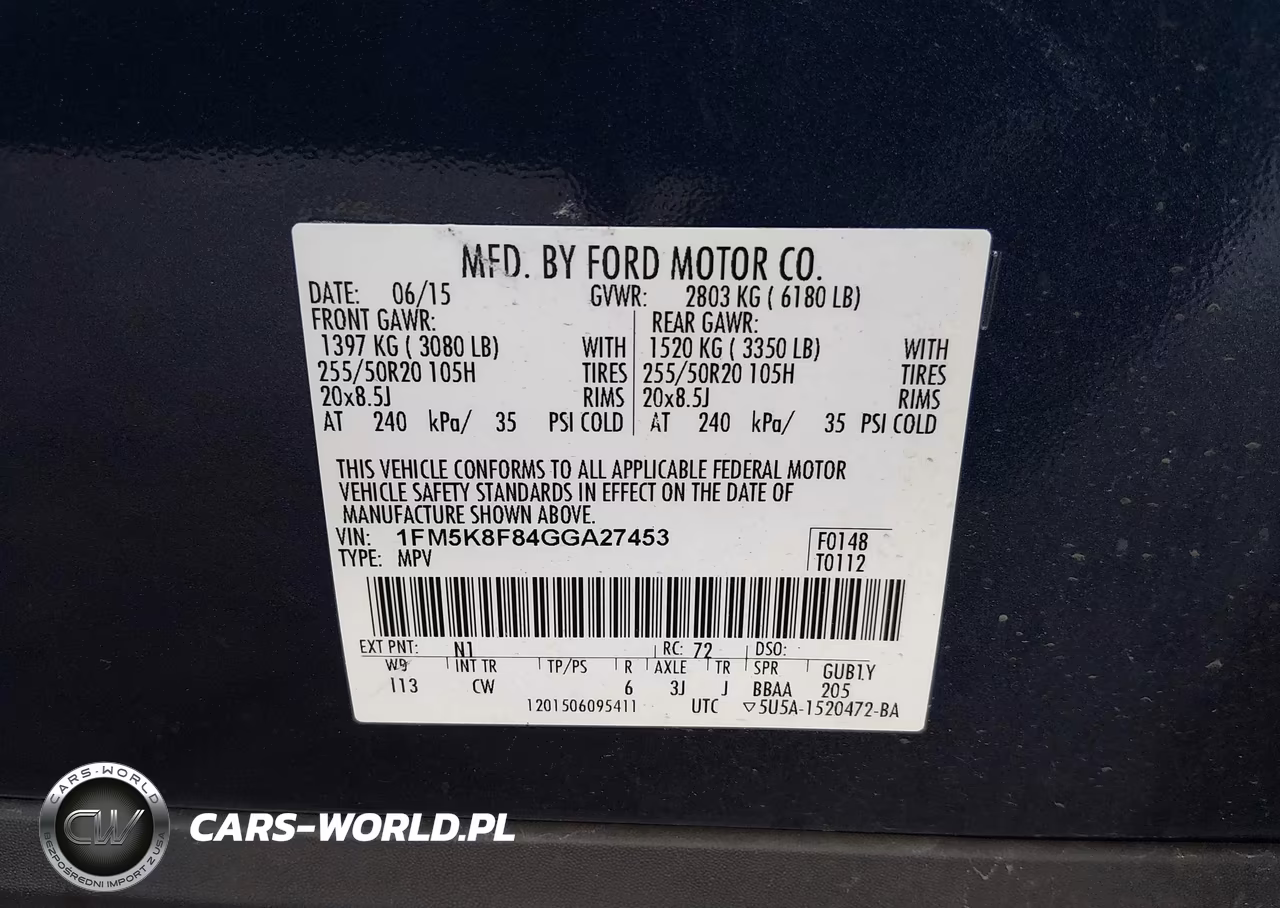 2016 Ford Explorer Limited VIN:1FM5K8F84GGA27453 - 9