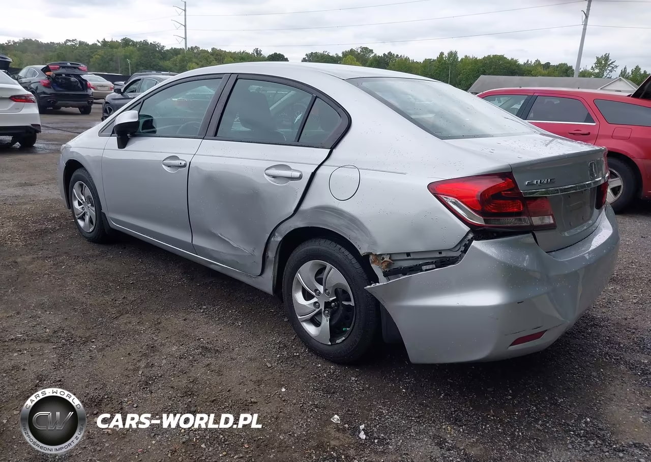 2013 Honda Civic Lx VIN:19XFB2F50DE075037 - 3