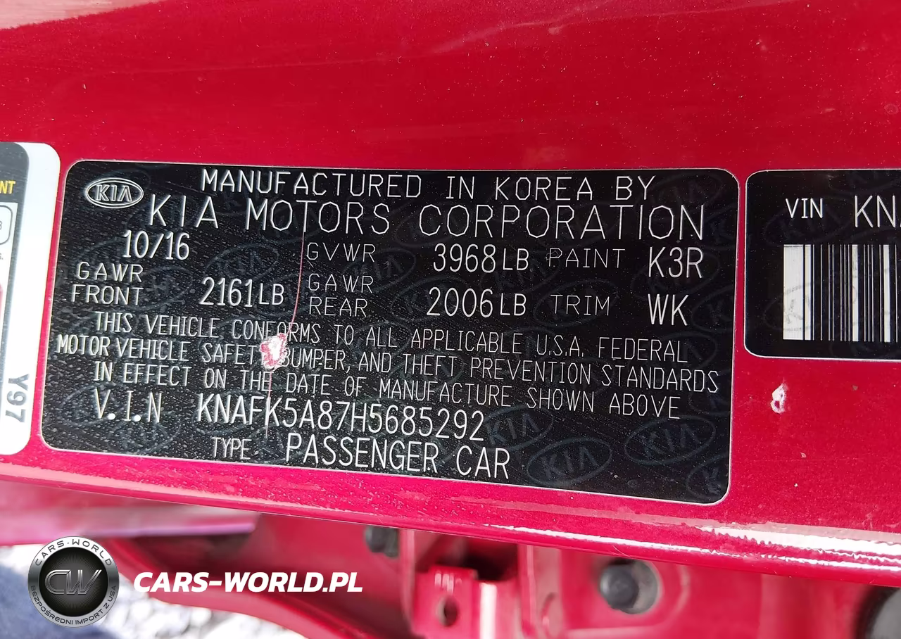 2017 Kia Forte Lx VIN:KNAFK5A87H5685292 - 9