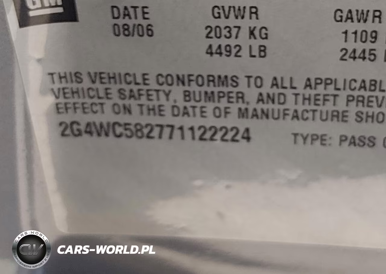 2007 Buick Lacrosse Cx VIN:2G4WC582771122224 - 9