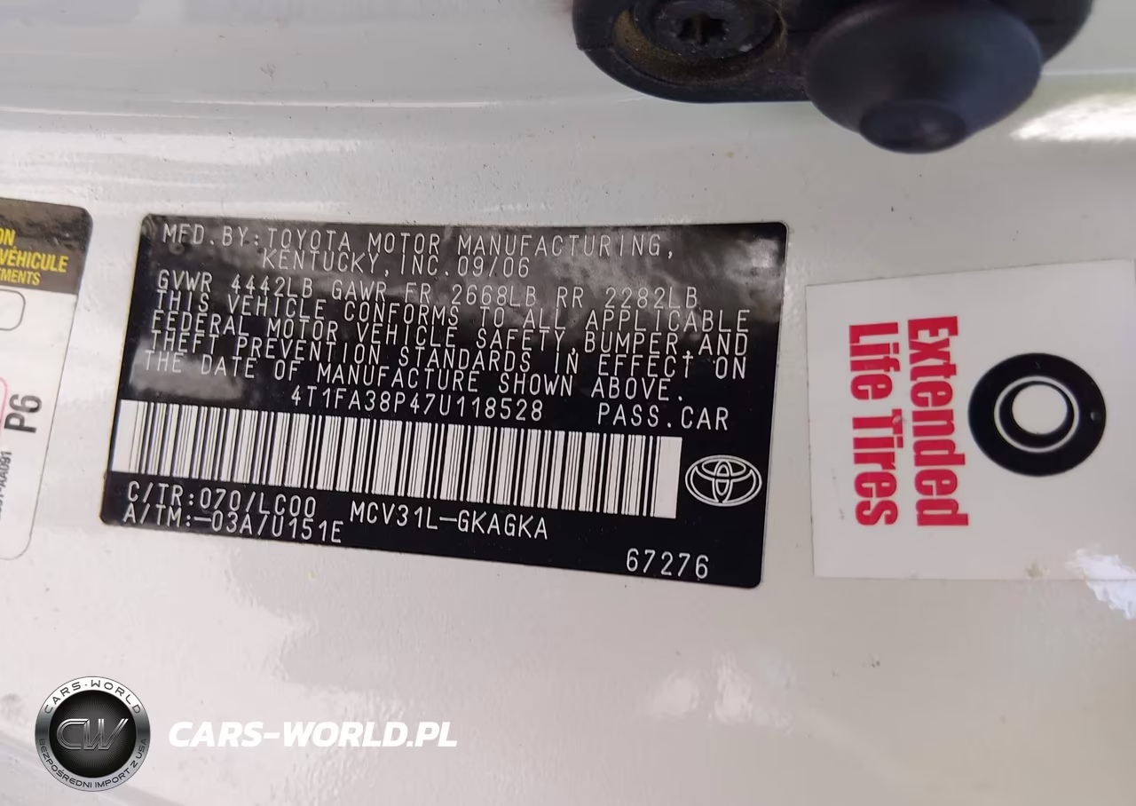 2007 Toyota Camry Solara Sle VIN:4T1FA38P47U118528 - 8