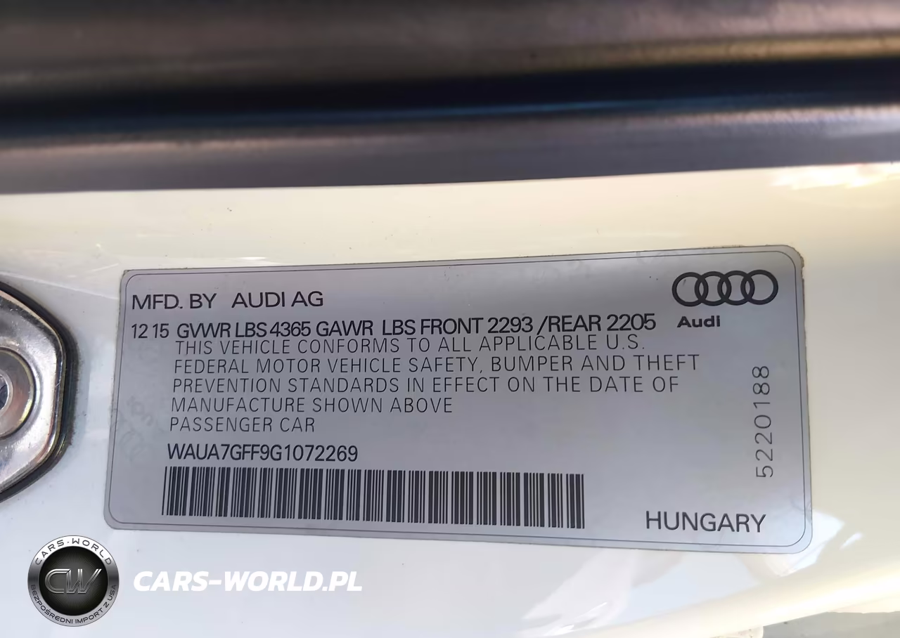 2016 Audi A3 1.8T Premium VIN:WAUA7GFF9G1072269 - 9